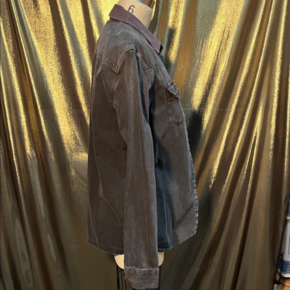 AllSaints Women’s Charcoal Denim Shirt Jacket 🖤👕✨ - Picture 3 of 4